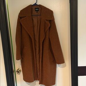 Express Caramel Teddy Jacket